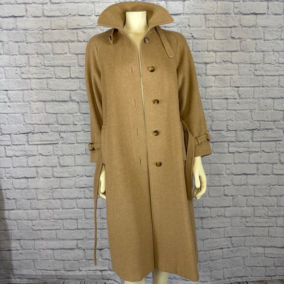 Vintage The Gleneagles Crange of Scotland, cashmere wool long coat size 8-10 - Picture 9 of 12